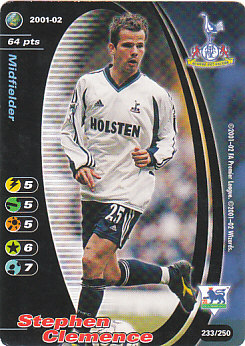 Stephen Clemence Tottenham Hotspur 2001/02 Wizards of the Coast #233